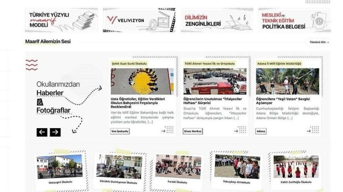 MİLLİ EĞİTİM BAKANLI WEB SİTESİ ''MEB.GOV.TR'' YENİLENDİ